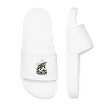 Mana Whale – Spirit of the Pacific - Women’s Pool Sliders - white - Front