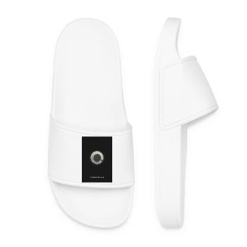 Dialing Memories – Vintage Telephone - Women’s Pool Sliders - white - Front