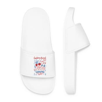 Urban Gardening Gardening Obsessed Growing - Women’s Pool Sliders - white - Front