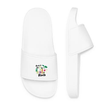 Retour aux racines Variante de légumes végétarien - Claquettes Femme - blanc - Devant
