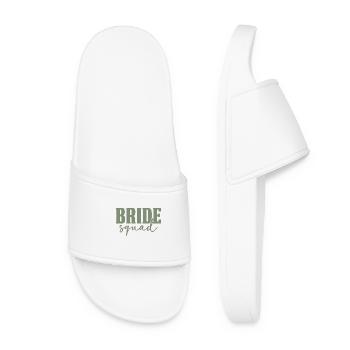 Bride Squad - Women’s Pool Sliders - white - Front