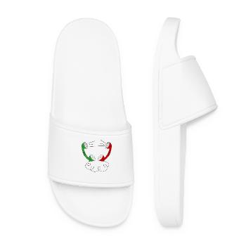 Telephones communication telephone conversation hello - Women’s Pool Sliders - white - Front