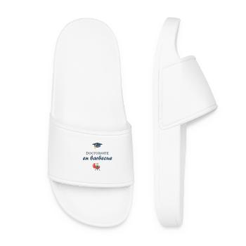 Doctorante en barbecue femme humour fun - Claquettes Femme - blanc - Devant