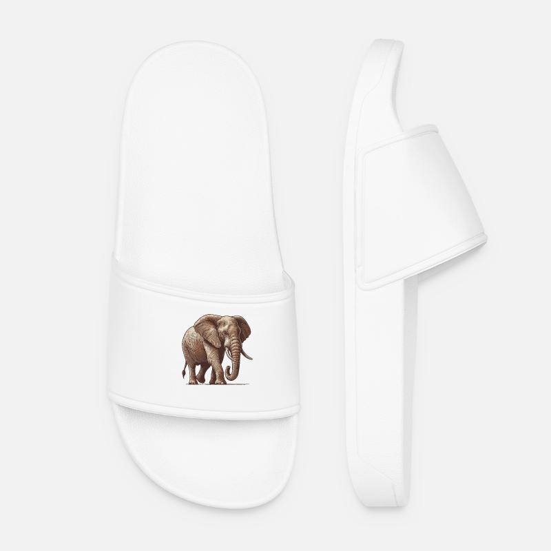 Elefant - Frauen Badelatschen - Weiß