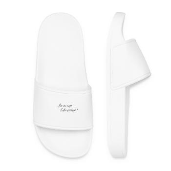 j ai été sage père noël - Claquettes Femme - blanc - Devant