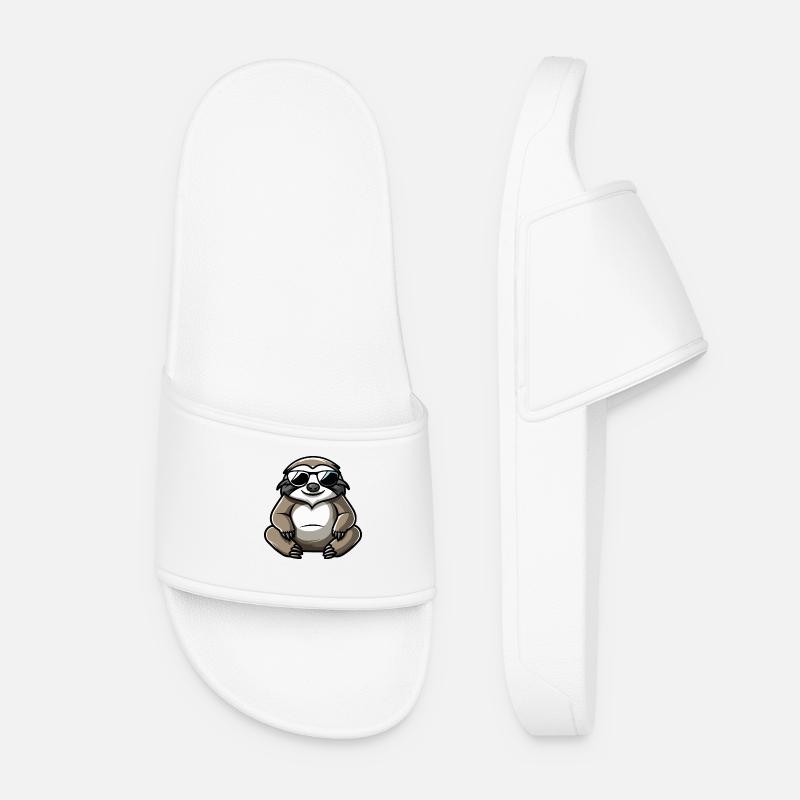 Faultier Comic Cool - Frauen Badelatschen - Weiß