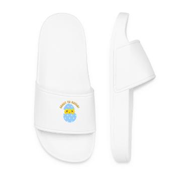 About to Hatch Boy - Women’s Pool Sliders - white - Front