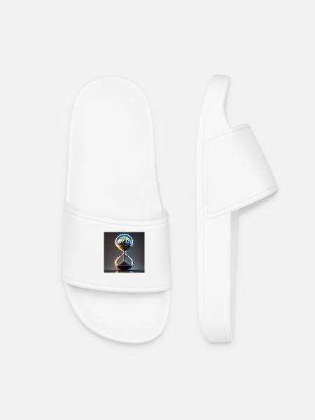 Our time is running out! (A) - Women’s Pool Sliders - white