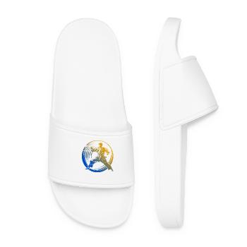 Karaté Silhouette Coloré - Claquettes Femme - blanc - Devant