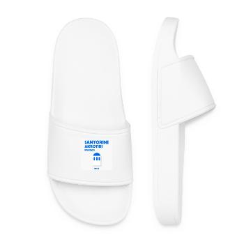 Santorin, Grèce - Claquettes Femme - blanc - Devant