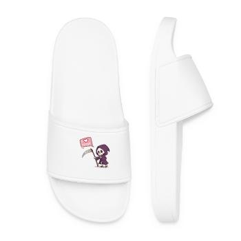 faucheur mignon amour - Claquettes Femme - blanc - Devant