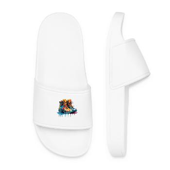 Colorful Shoes - Women’s Pool Sliders - white - Front