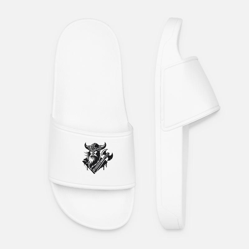 Viking Warriors - Women’s Pool Sliders - white