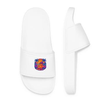 WeedTeddy - Women’s Pool Sliders - white - Front