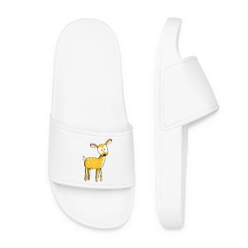 Faon mignon - cerf - cerf - renne - cerf - bande dessinée - Claquettes Femme - blanc - Devant