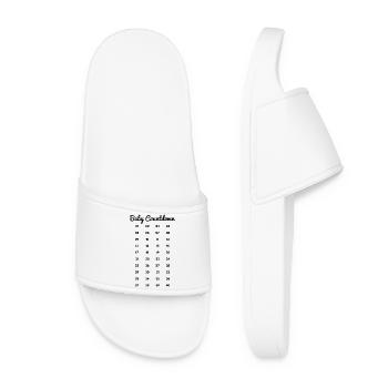Semaines de grossesse - Claquettes Femme - blanc - Devant