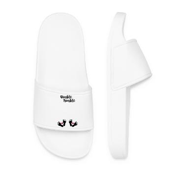 Double Trouble - Enceinte avec des jumeaux - Claquettes Femme - blanc - Devant