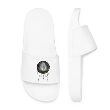 Merveilleuse licorne blanche - Claquettes Femme - blanc - Devant