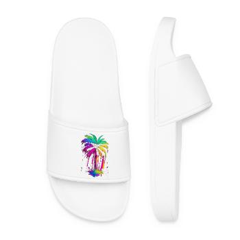Palmier - Claquettes Femme - blanc - Devant