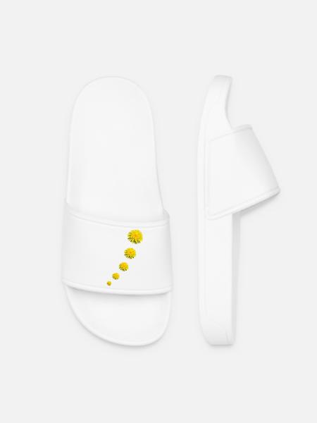 DANDELIONS II - Women’s Pool Sliders - white