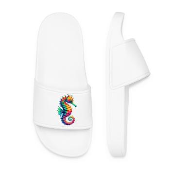 Hippocampe - Claquettes Femme - blanc - Devant