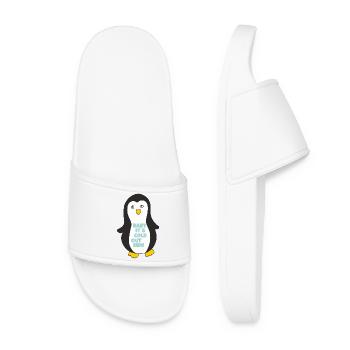 penguin baby its cold outside - Women’s Pool Sliders - white - Front
