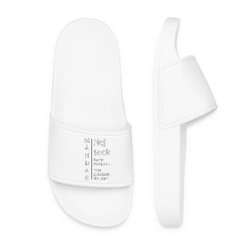 Un design amusant pour ceux qui détestent le lundi - Claquettes Femme - blanc - Devant
