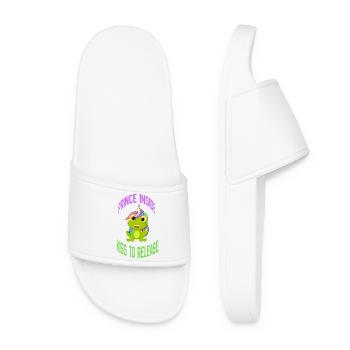 Prince Inside – Kiss to Release - Women’s Pool Sliders - white - Front