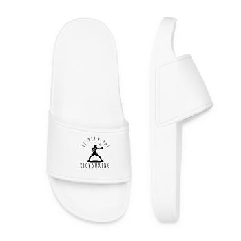 I can't, I have kickboxing. - Women’s Pool Sliders - white - Front