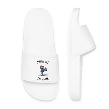 I can't I have Tai Chi - Women’s Pool Sliders - white - Front