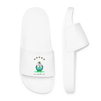 JOUR DE LA TERRE. ECOLOGIE. PLANETE. ENVIRONNEMENT - Claquettes Femme - blanc - Devant
