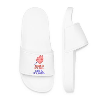 Sweets Sweet Tooth Statement Dessert Delicious - Women’s Pool Sliders - white - Front