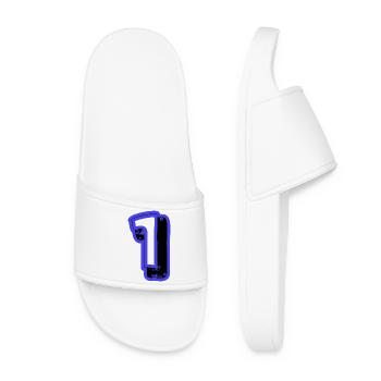 1. 1 YEAR. 1st ANNIVERSARY. 1 YEAR BIRTHDAY - Women’s Pool Sliders - white - Front
