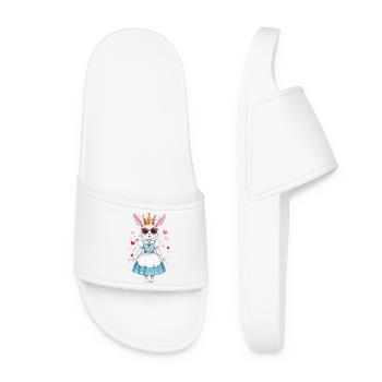 Cute Bunnies Princess - Women’s Pool Sliders - white - Front