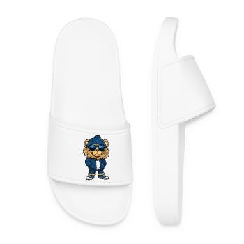 Lion Cool Bande Dessinée - Claquettes Femme - blanc - Devant