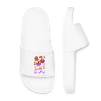 Juicy Peach Statement - Women’s Pool Sliders - white - Front