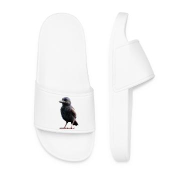 Raven, Crow, Bird, Raven Crow, Jackdaw, Black Raven - Women’s Pool Sliders - white - Front