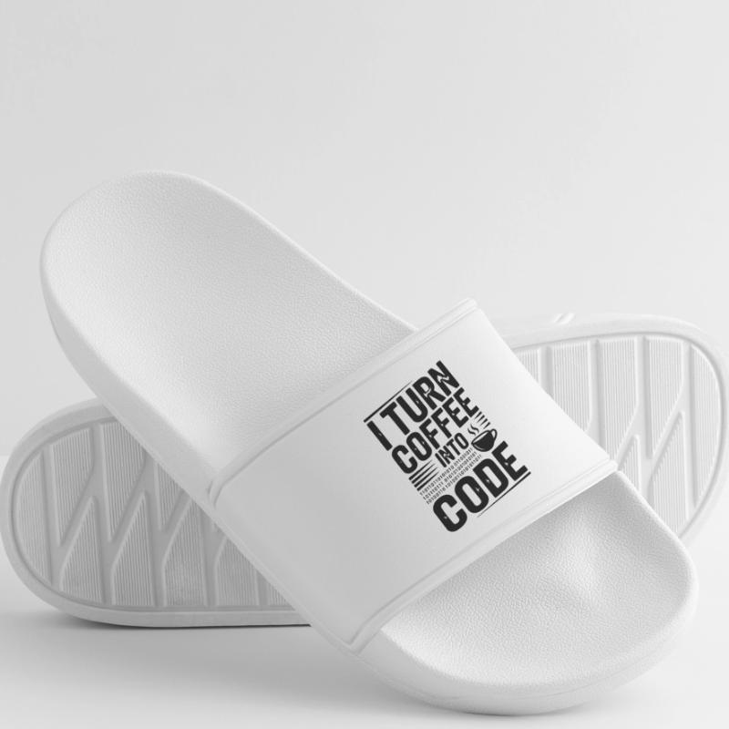 Je transforme le café en code Claquettes Femme