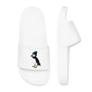 Macareux d’hiver - Claquettes Femme - blanc - Devant