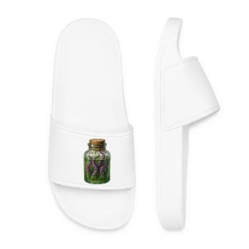 Tentacle Jar Alchemy Potion Halloween - Women’s Pool Sliders - white - Front