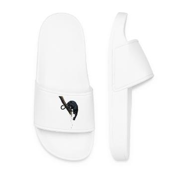 Night panther on the branch - Women’s Pool Sliders - white - Front