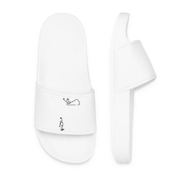 Humour - Claquettes Femme - blanc - Devant