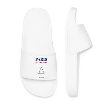 Paris au Terrain: Urbain et Sportif - Claquettes Femme - blanc - Devant