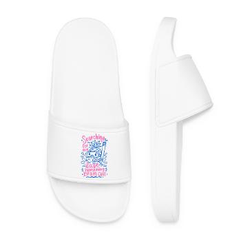 Searching for My Last Brain Cell Doodle - Women’s Pool Sliders - white - Front