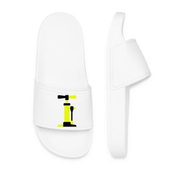 Graphique de pompe à air pour vélo - Claquettes Femme - blanc - Devant
