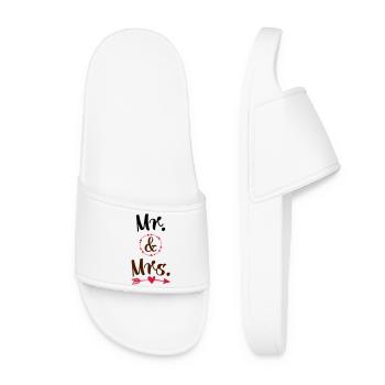 Hochzeit - Frauen Badelatschen - Weiß - Vorne
