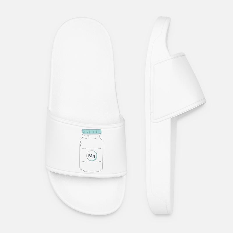 Complément alimentaire protéine de magnésium - Claquettes Femme - blanc