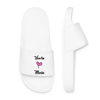 LONG LIVE THE BRIDE AND GROOM - Women’s Pool Sliders - white - Front
