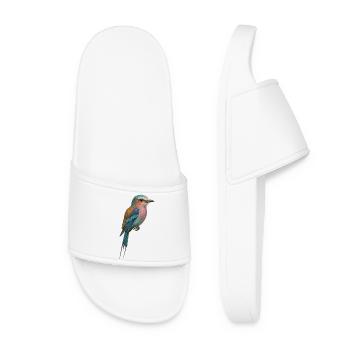 Oiseau lilas – tropical et onirique - Claquettes Femme - blanc - Devant