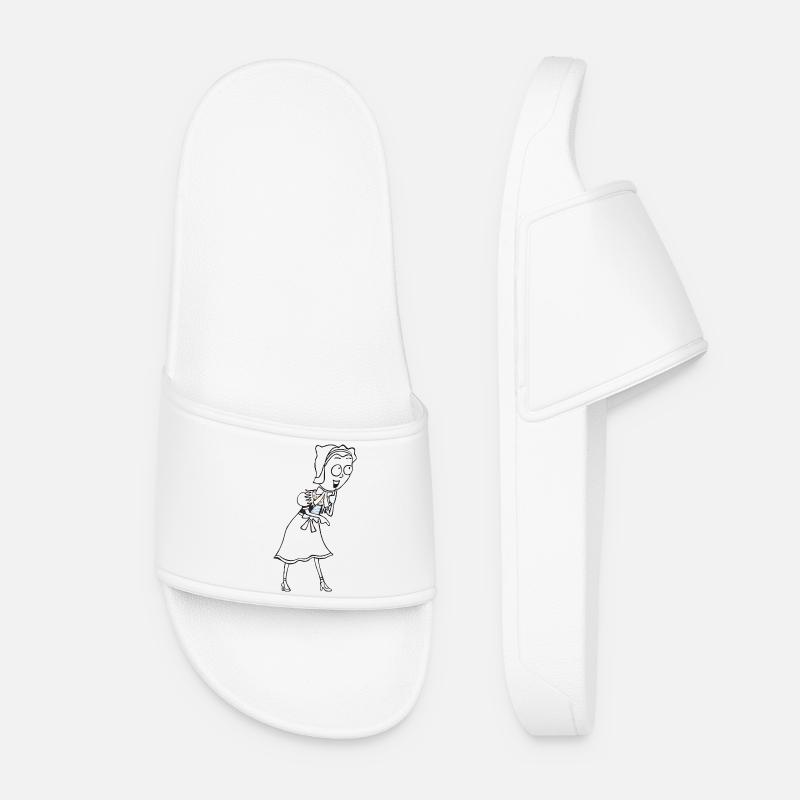 SERBSKA JANKA - contour - - Women’s Pool Sliders - white